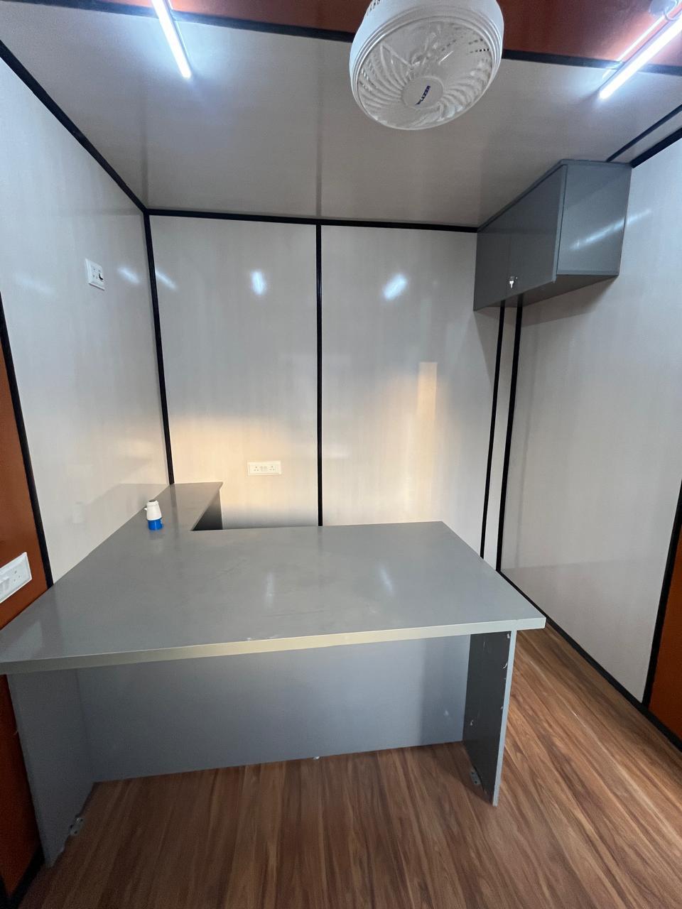 Container home in mountain setting